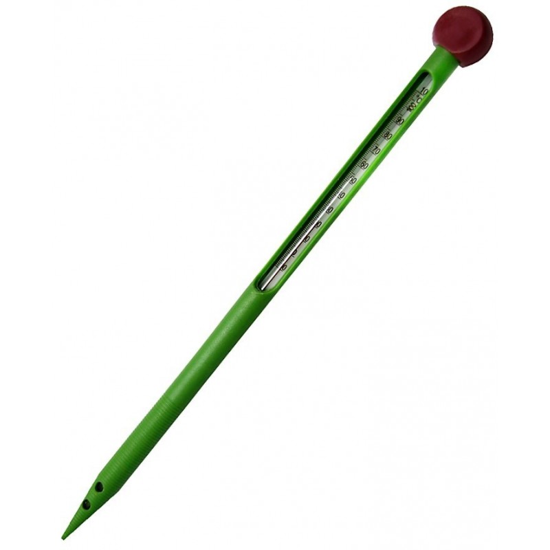 Termometro Suelo Plastico Rojo/Verde