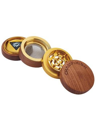 Grinder Champ High Madera Gold 60mm