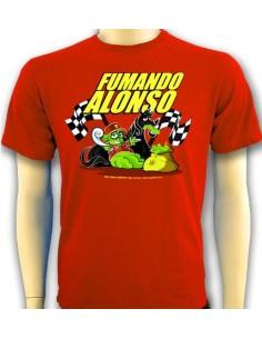 Camiseta Los Cogollitos Fumando Alonso 2