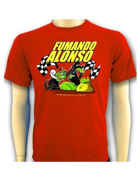 Camiseta Los Cogollitos Fumando Alonso 2
