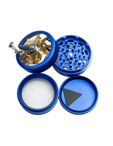 Grinder Molinillo 60mm 4 partes Azul