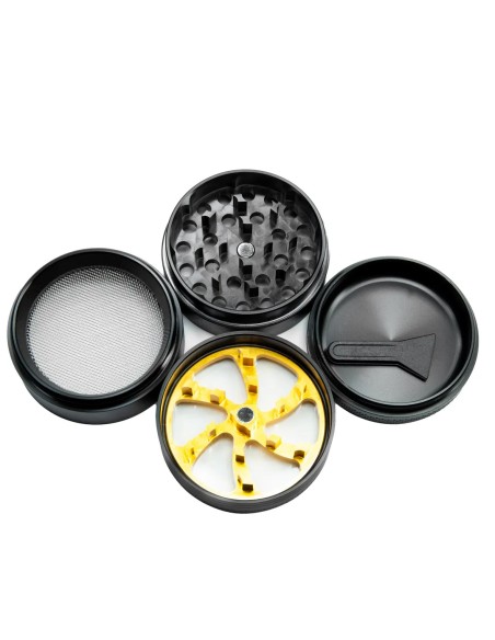 Grinder Wheel 50mm 4 partes Negro