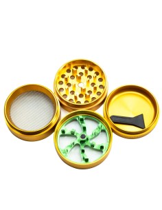 Grinder Wheel 50mm 4 partes Dorado 2
