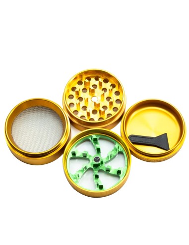 Grinder Wheel 50mm 4 partes Dorado