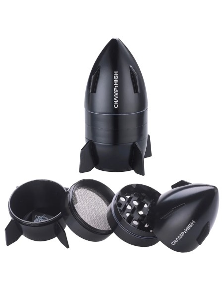 Grinder Champ High Mini Spaceship 50mm Negro