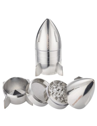 Grinder Champ High Mini Spaceship 50mm Plata